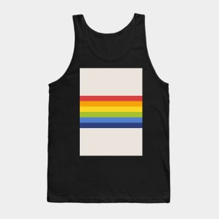 Retro Rainbow Stripe Tank Top